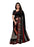 Black, Multi Color Crepe Georgette Printed Work Saree only in Bigswipe