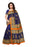 Navy Blue, Beige Color  Bhagalpuri Silk Saree only in Bigswipe