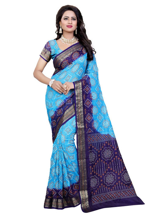 Blue,Navy Blue Color Art Silk Saree only in Bigswipe