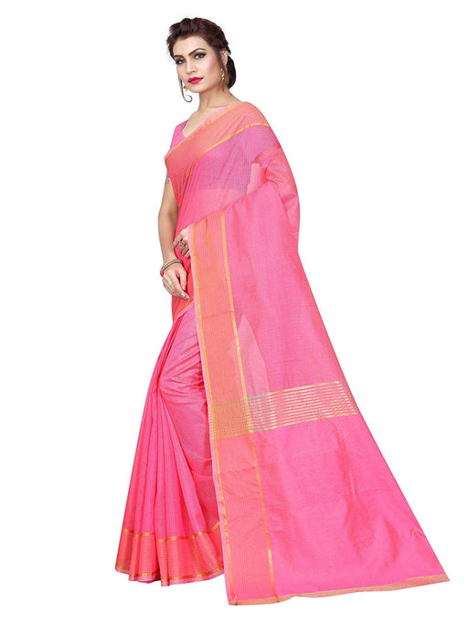 Pink Color Poly Silk Saree only in Bigswipe