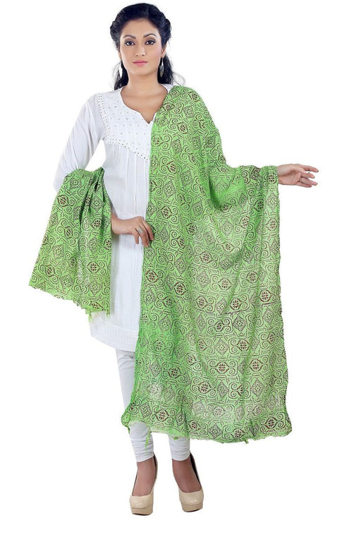 Poly Cotton Printed Solid Dupatta only in Bigswipe