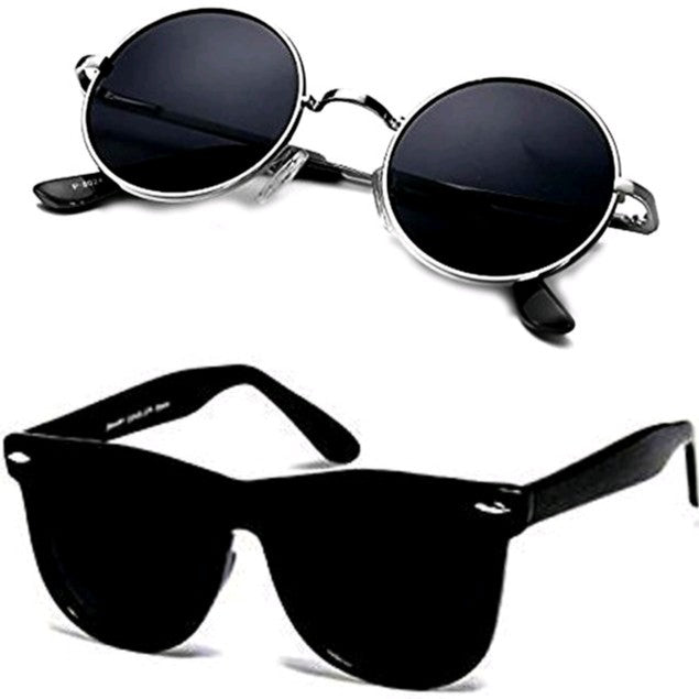 Unisex Uv protected Combo Sunglasses (Pack of 2)