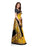 Yellow, Black, Multi Color Poly Silk Saree