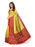 Yellow, Red, Multi Color Poly Silk Saree