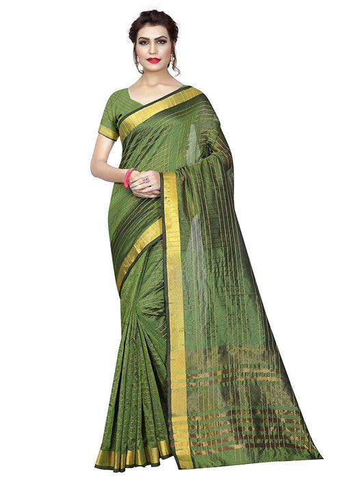 Green Color Poly Silk Saree only in Bigswipe