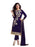 Navy Blue Embroidered Chanderi Dress Material only in Bigswipe