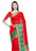 Red Color Cotton Silk Plain Work Saree