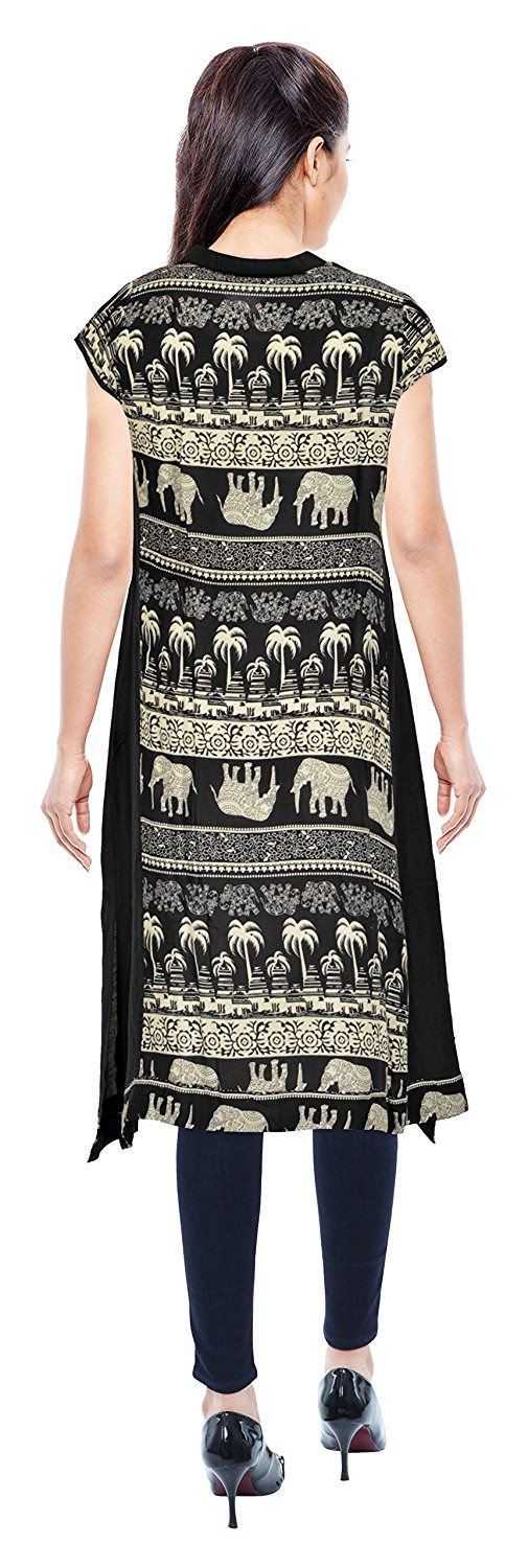 Green Printed Layered Women's Kurti only in Bigswipe