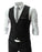 Black Color Classy Solid Polycotton Men's Waistcoat only in Bigswipe