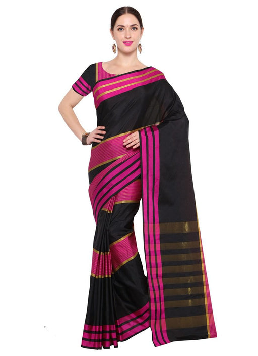 Black,Pink Color Kota Silk Saree only in Bigswipe