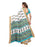 White, Turquoise, Multi Color Poly Silk Saree