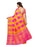 Pink, Yellow Color Poly Silk Saree only in Bigswipe