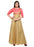 Beige, Peach Color Plain Poly Silk (Two Tone Silk) Kurti only in Bigswipe