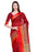 Red Color Cotton Silk Plain Work Saree