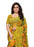 Yellow, Multi Color Georgette Printed Work Saree