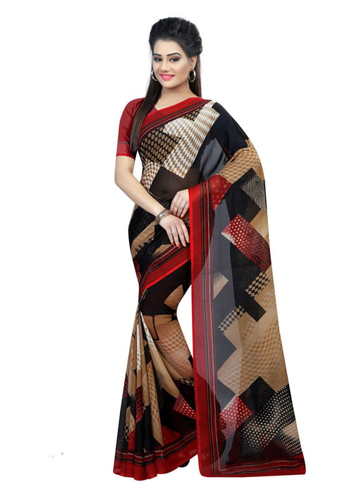 Multi Color Georgette Saree only in Bigswipe