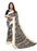 Cream, Black Color  Georgette Saree only in Bigswipe