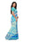 Blue, Multi Color Georgette Saree only in Bigswipe