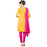 Glaze Cotton Fabric Yellow  Color Dress Material only in Bigswipe