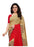 Red, Beige, Multi Color Georgette Plain Work Saree