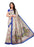 Off White, Blue, Multi Color  Poly Silk Saree only in Bigswipe