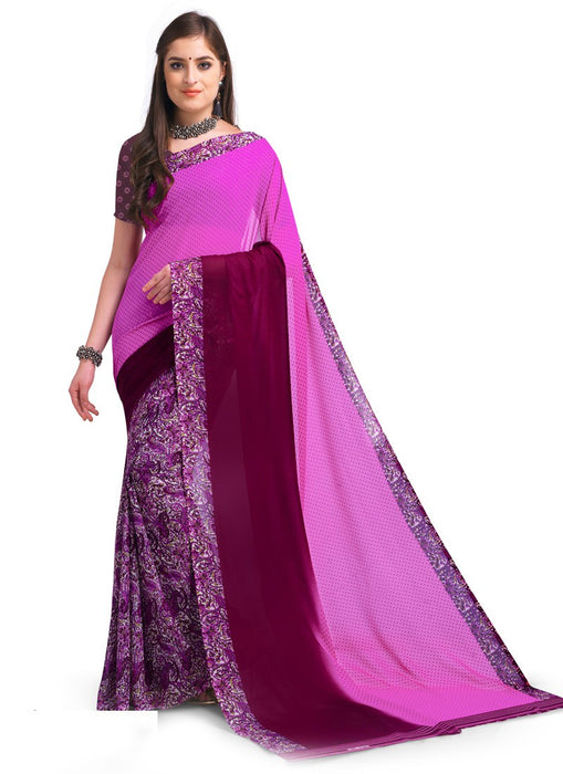 Multi Color  Georgette Saree only in Bigswipe