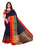 Navy Blue, Golden Color  Chanderi Silk Saree only in Bigswipe