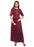 Maroon Color Buttons Taffeta Kurti only in Bigswipe