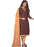 Printed Cotton Salwar Suit Dress Material With Chiffon Dupatta For Women_Brown only in Bigswipe