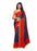 Navy Blue, Red, Beige Color Georgette Printed Work Saree only in Bigswipe