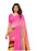 Pink, Mutli Color Georgette Printed Work Saree only in Bigswipe