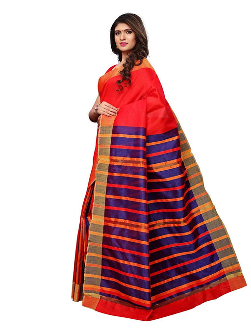 Red Color Bhagalpuri Silk Saree