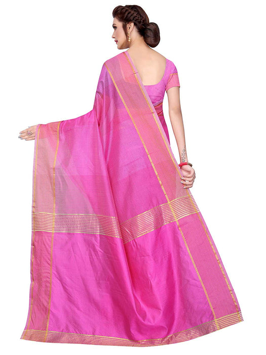 Pink Color Poly Silk Saree only in Bigswipe