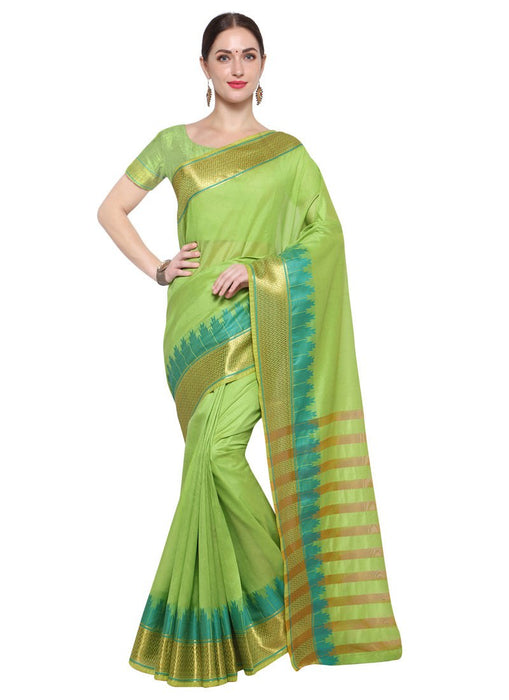 Green Color Kota Silk Saree only in Bigswipe