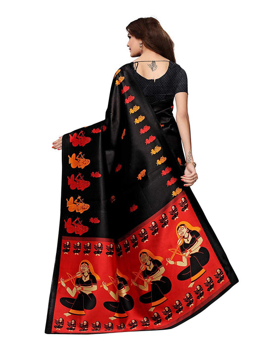 Black, Red, Multi Color Poly Silk Saree only in Bigswipe