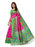 Pink, Green, Multi Color Poly Silk Saree only in Bigswipe