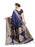 Navy Blue Color Poly Silk Saree only in Bigswipe