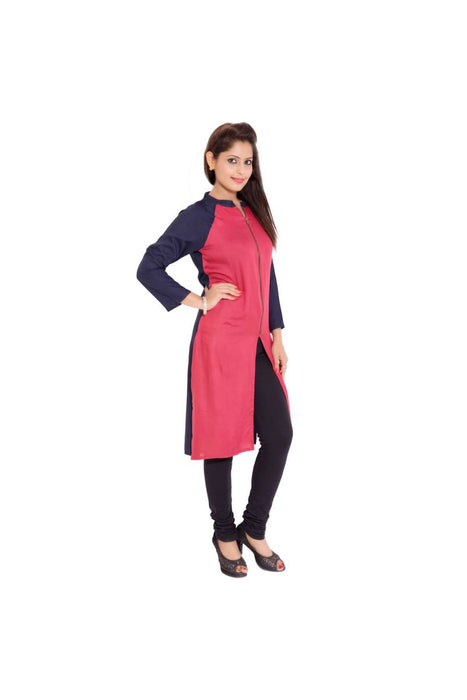 Women's Kurti - Round Neck - Polyster Material