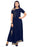 Navy Blue Color Plain, Buttons Rayon Kurti only in Bigswipe