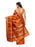 Orange, Black Color Poly Silk Saree only in Bigswipe