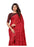 Red, Black Color Georgette Printed Work Saree