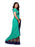 Turquoise, Multi Color Georgette Saree