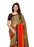 Yellow, Red, Multi Color Georgette Printed Work Saree