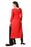 Women's Women's Cotton Embroidered Dress Material (MDMHK11 Red)