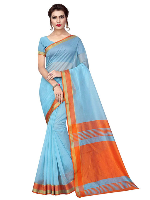 Blue Color Poly Silk Saree only in Bigswipe