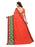 Red (Carrot Red), Multi Color Georgette Saree