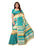 Beige, Turquoise Color  Bhagalpuri Silk (Art Silk) Saree only in Bigswipe