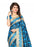 Printed Bhagalpuri Art Silk Blue with Color Saree only in Bigswipe