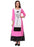 Pink,White Color Printed Cambric Cotton Kurti only in Bigswipe