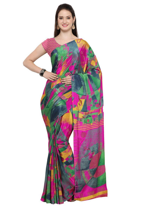 Multi Color Georgette Saree only in Bigswipe